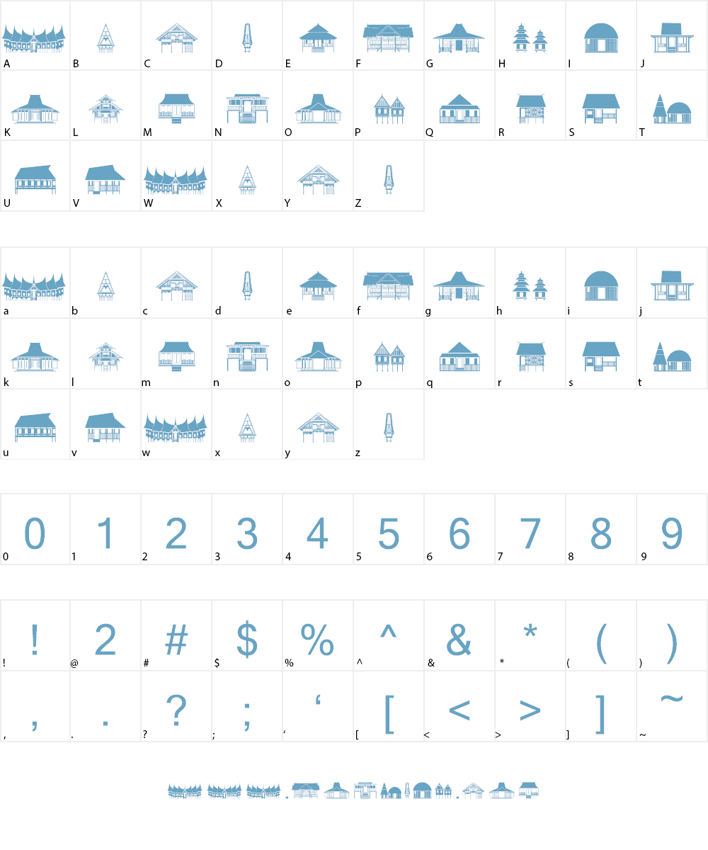 Papan Kita Font Character